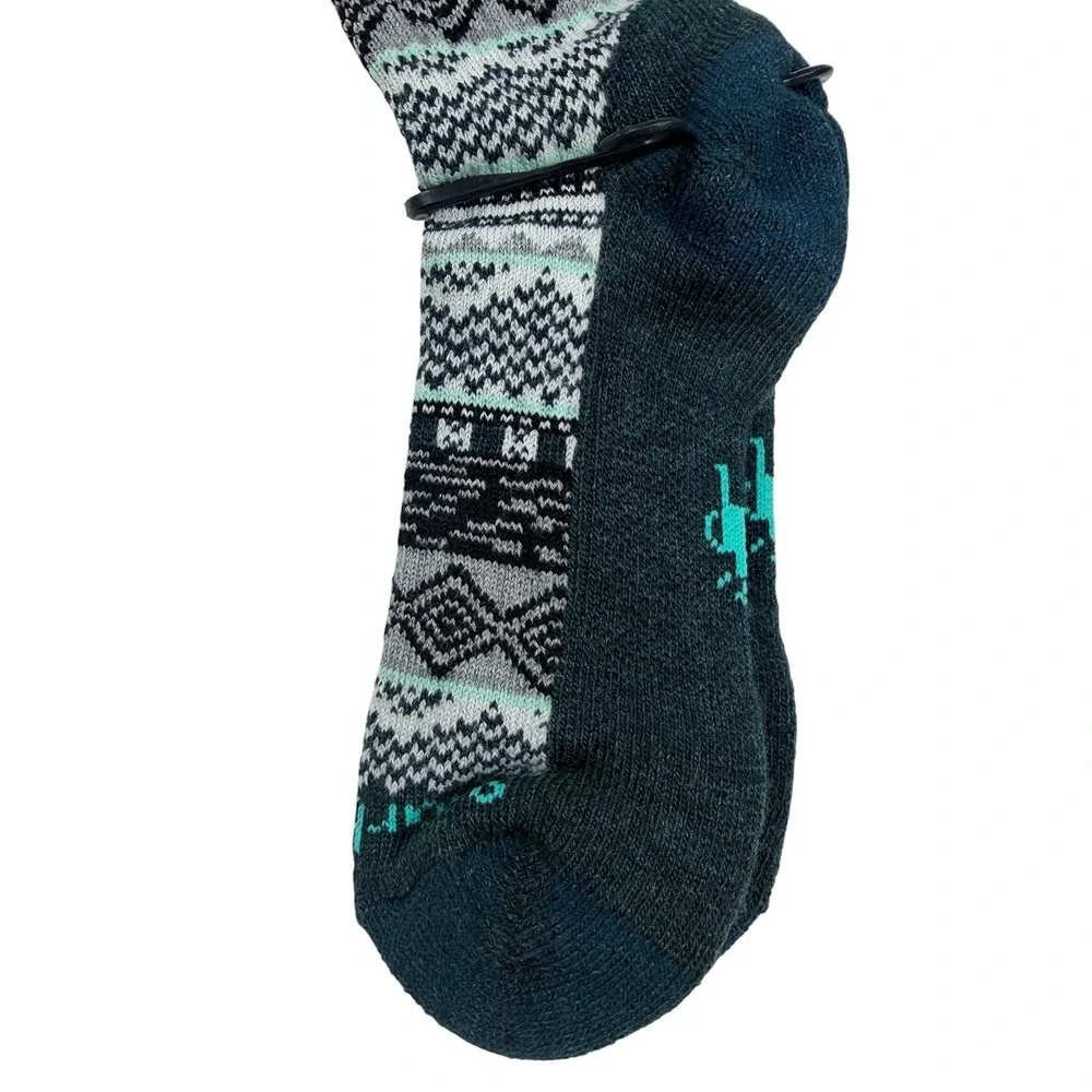 LOT2 Smartwool Womens Dazzling Wonderland Crew Socks 2 Pair Large Wool Blend NEW